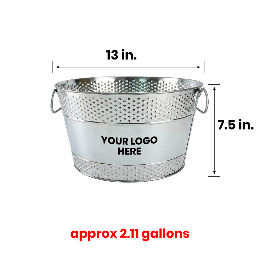 Galvanized Beverage & Ice Buckets - Custom Patch Factory