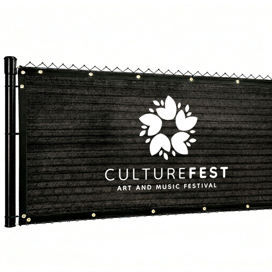 Custom 90% Blockage Fence Screen - Custom Patch Factory