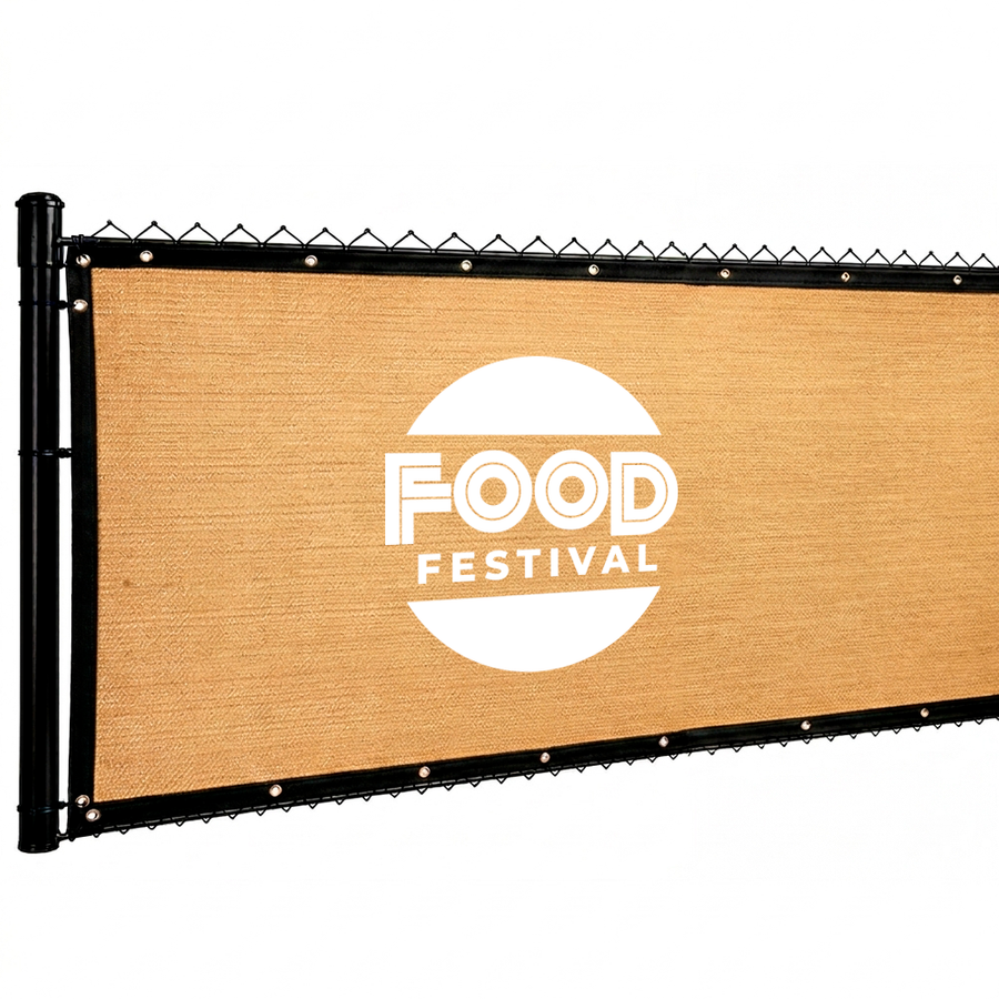 Custom 98% Blockage Fence Screen - Custom Patch Factory