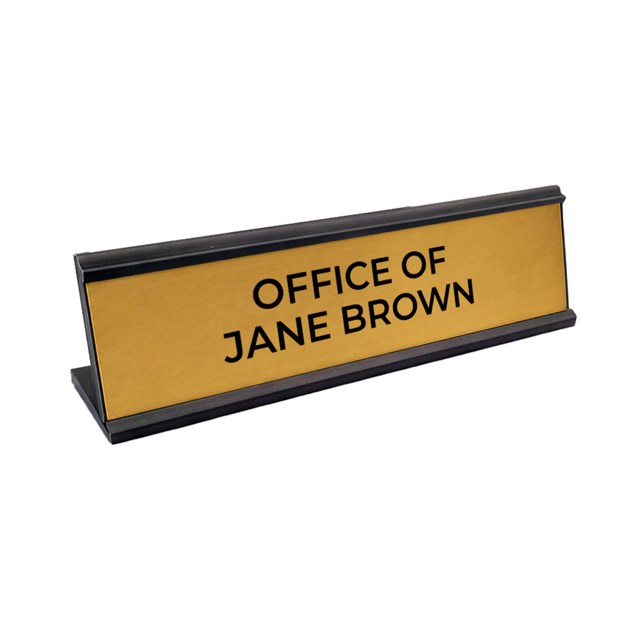 Metal Desktop Name Badges - Custom Patch Factory