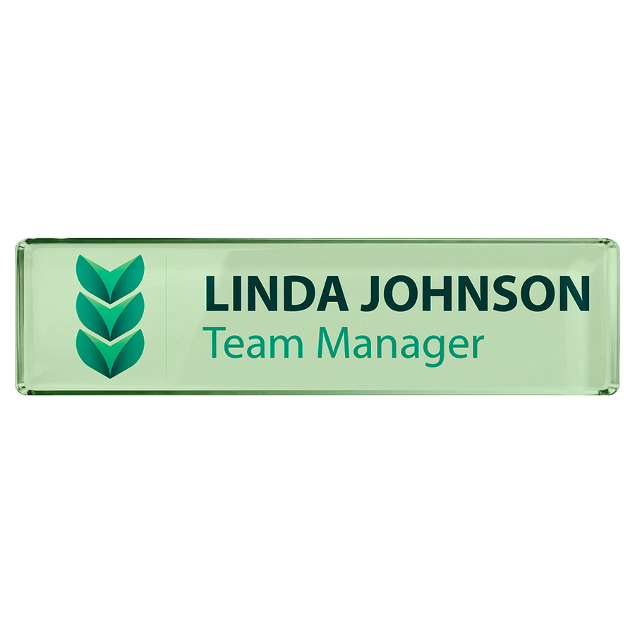 Acrylic Desktop Name Badges - Custom Patch Factory