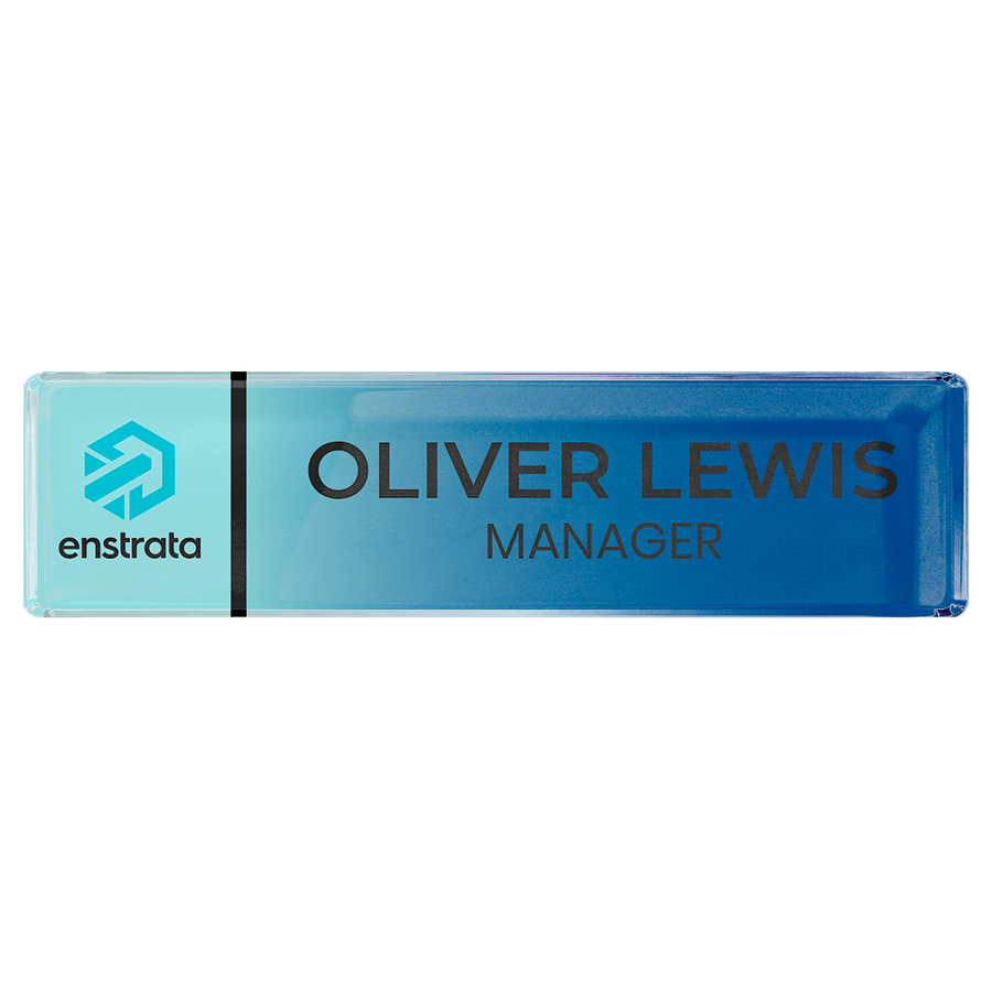 Acrylic Desktop Name Badges - Custom Patch Factory