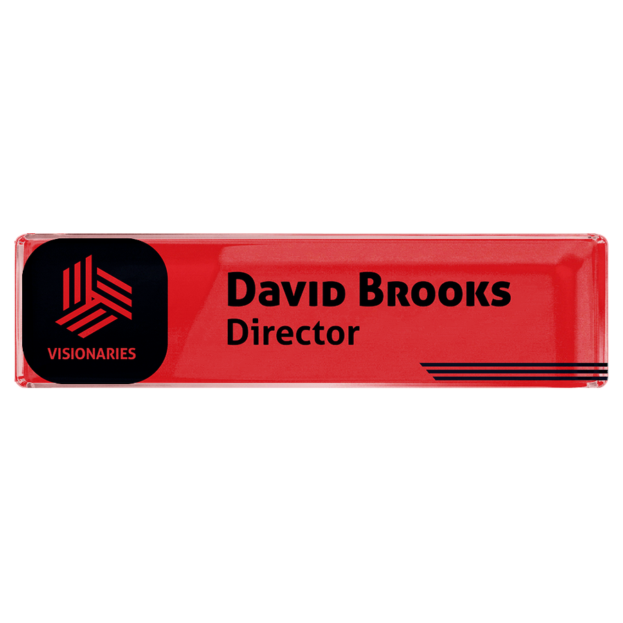 Acrylic Desktop Name Badges - Custom Patch Factory