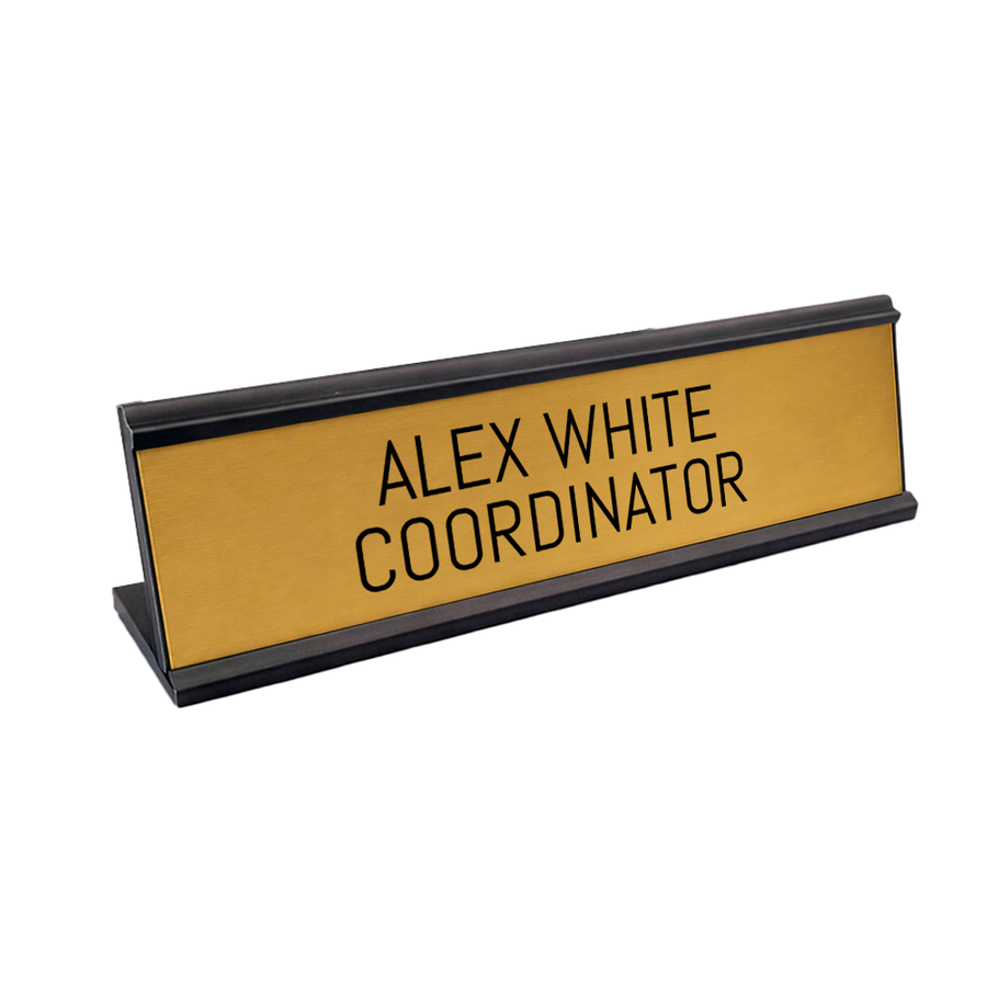 Metal Desktop Name Badges - Custom Patch Factory