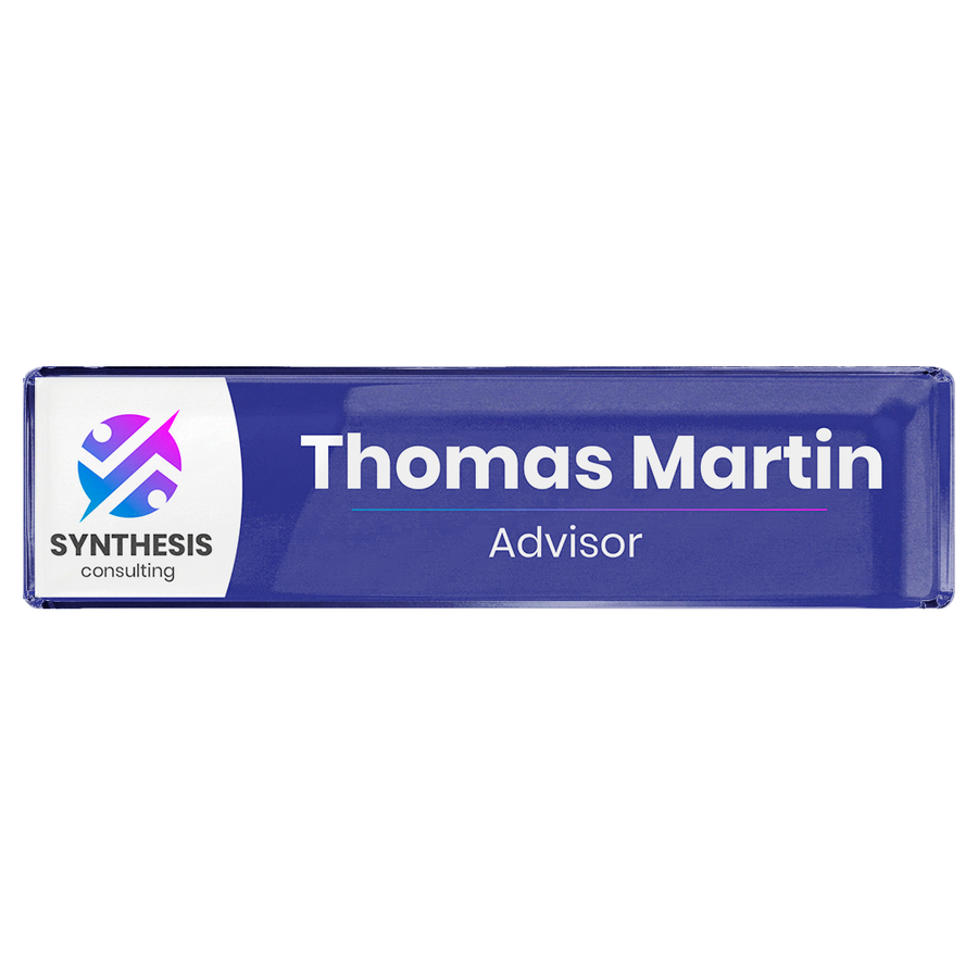 Acrylic Desktop Name Badges - Custom Patch Factory