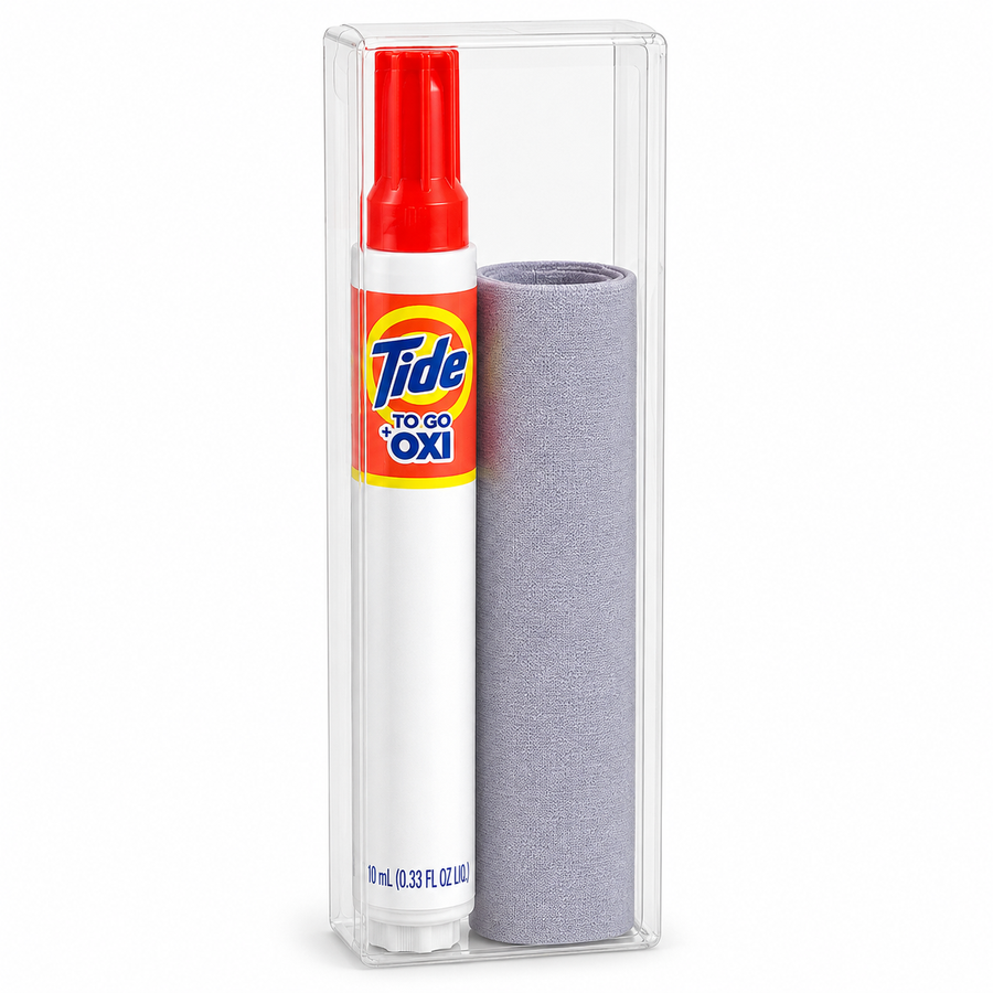 Tide® to Go + Oxi Stain Remover Travel Kits with Premium Microfiber Cloths - Custom Patch Factory