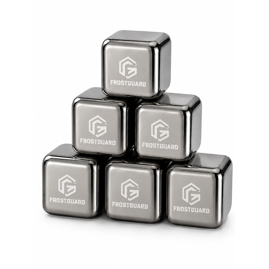 Silver Stainless Steel Ice Cubes - Custom Patch Factory