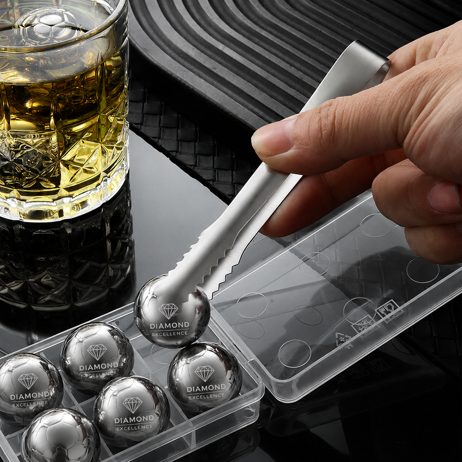 Soccer Ball Stainless Steel Ice Cubes - Custom Patch Factory