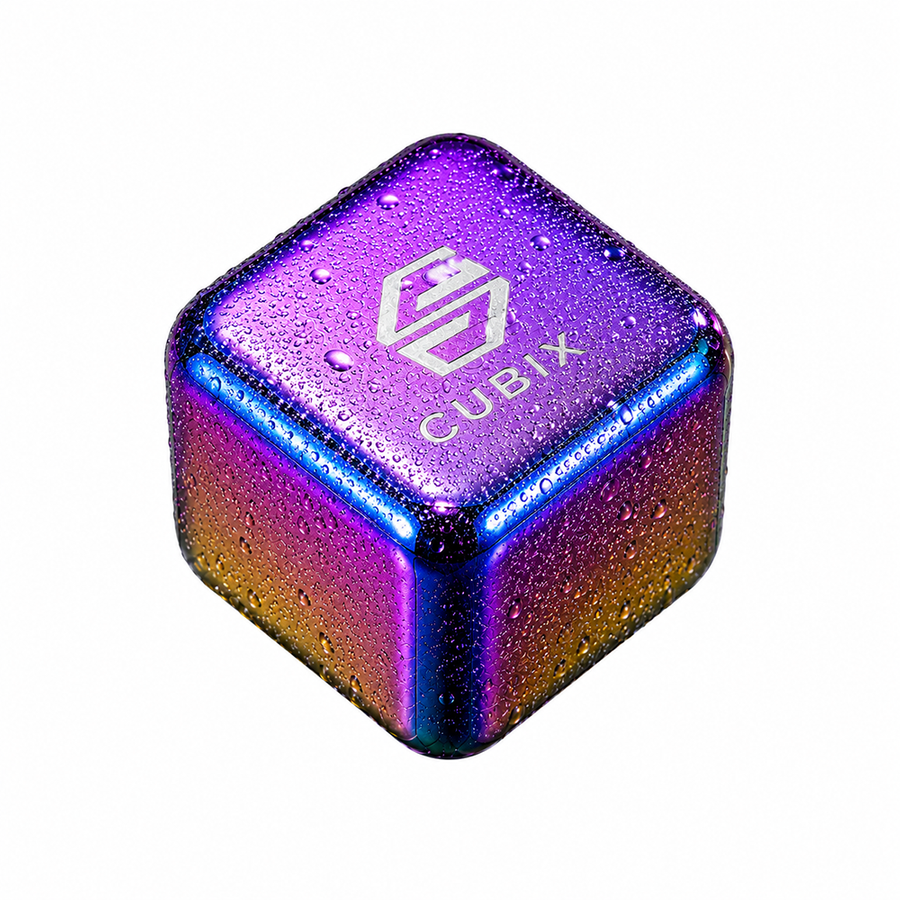 Rainbow Stainless Steel Ice Cubes - Custom Patch Factory