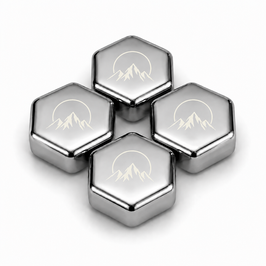 Hexagon Stainless Steel Ice Cubes - Custom Patch Factory