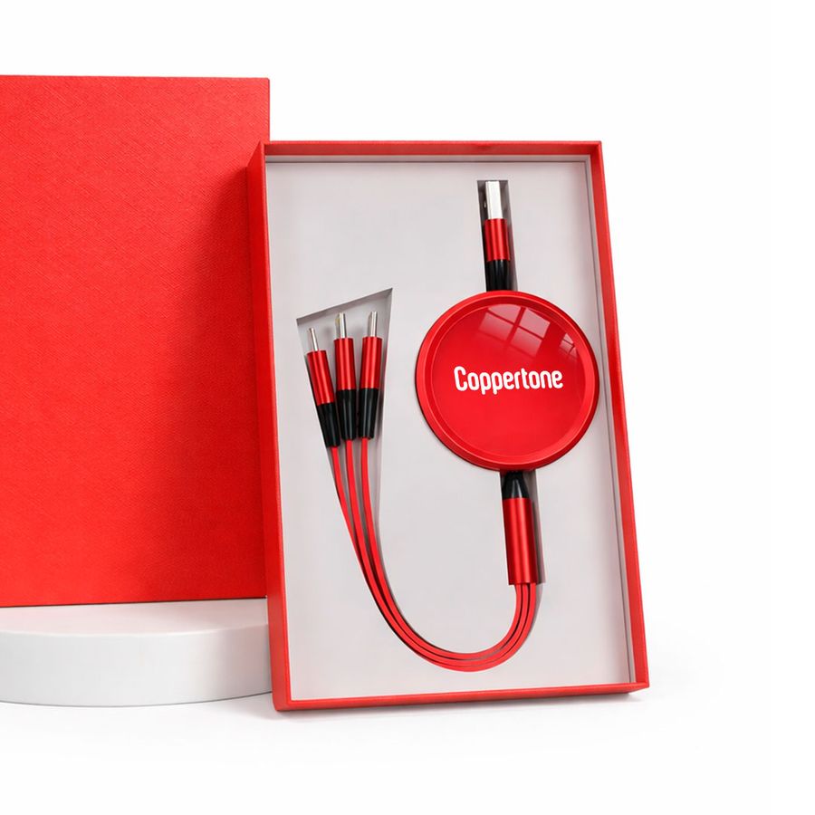 Soft Silicone 3-in-1 Charging Cables - Custom Patch Factory