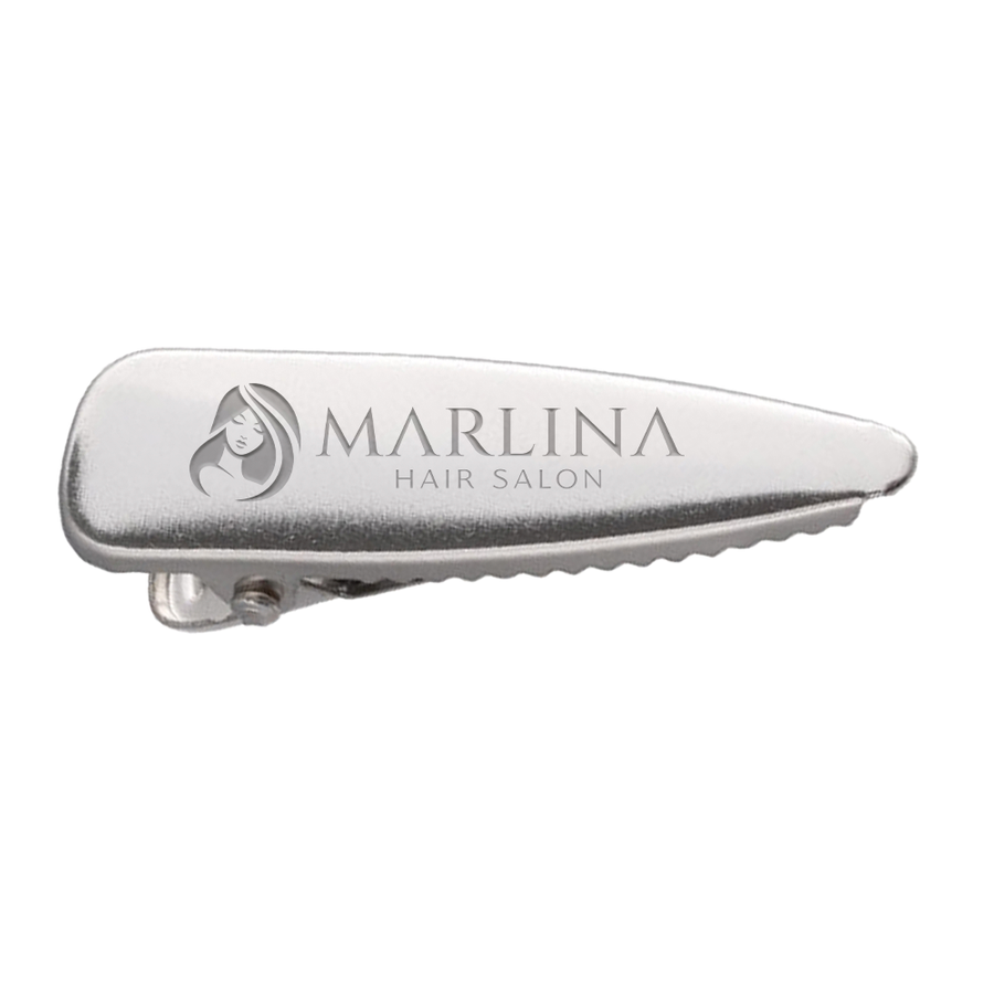 Laser Cut Metal Hair Clips - Custom Patch Factory