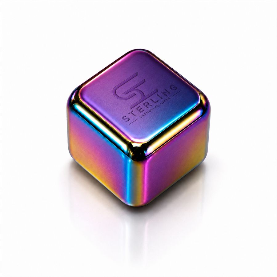 Rainbow Stainless Steel Ice Cubes - Custom Patch Factory