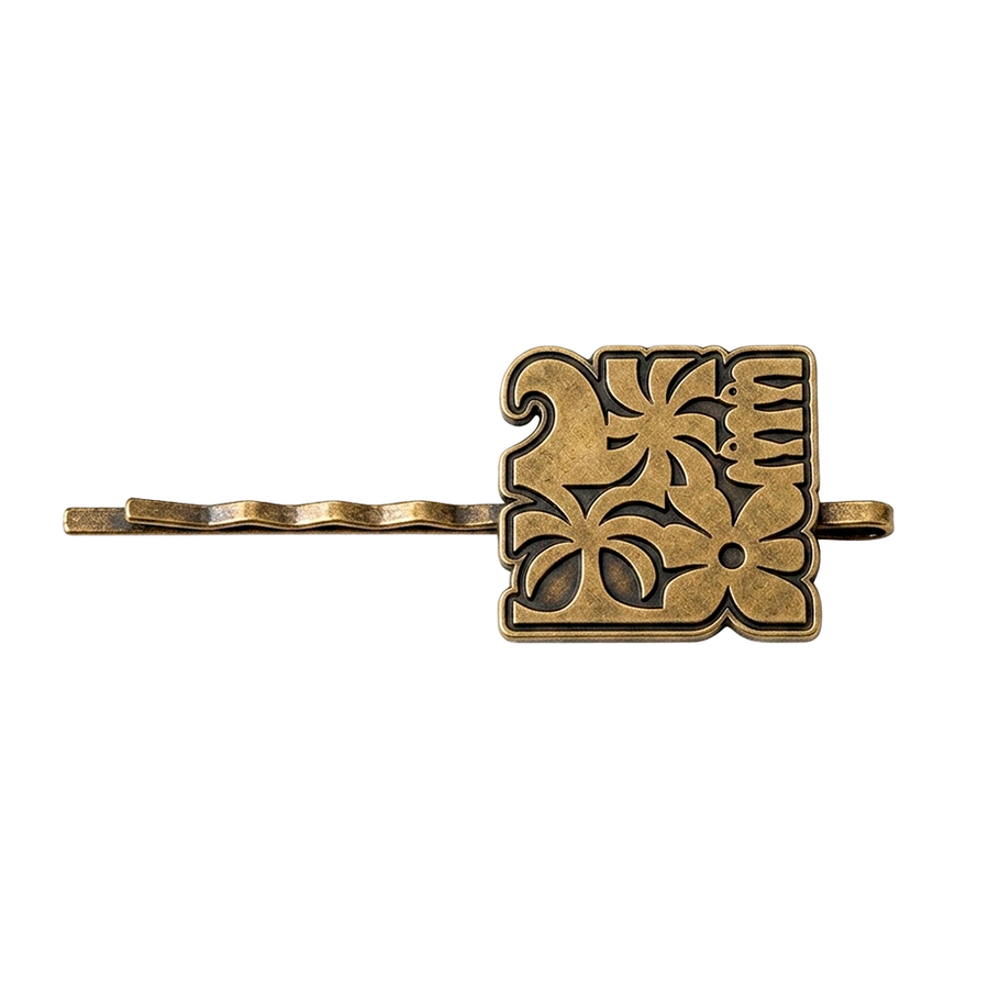 Die Struck Metal Hair Clips - Custom Patch Factory