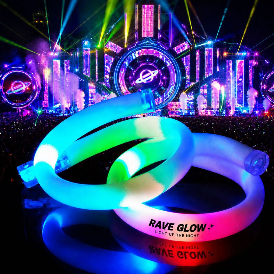 Glow Tube Wristbands - Custom Patch Factory