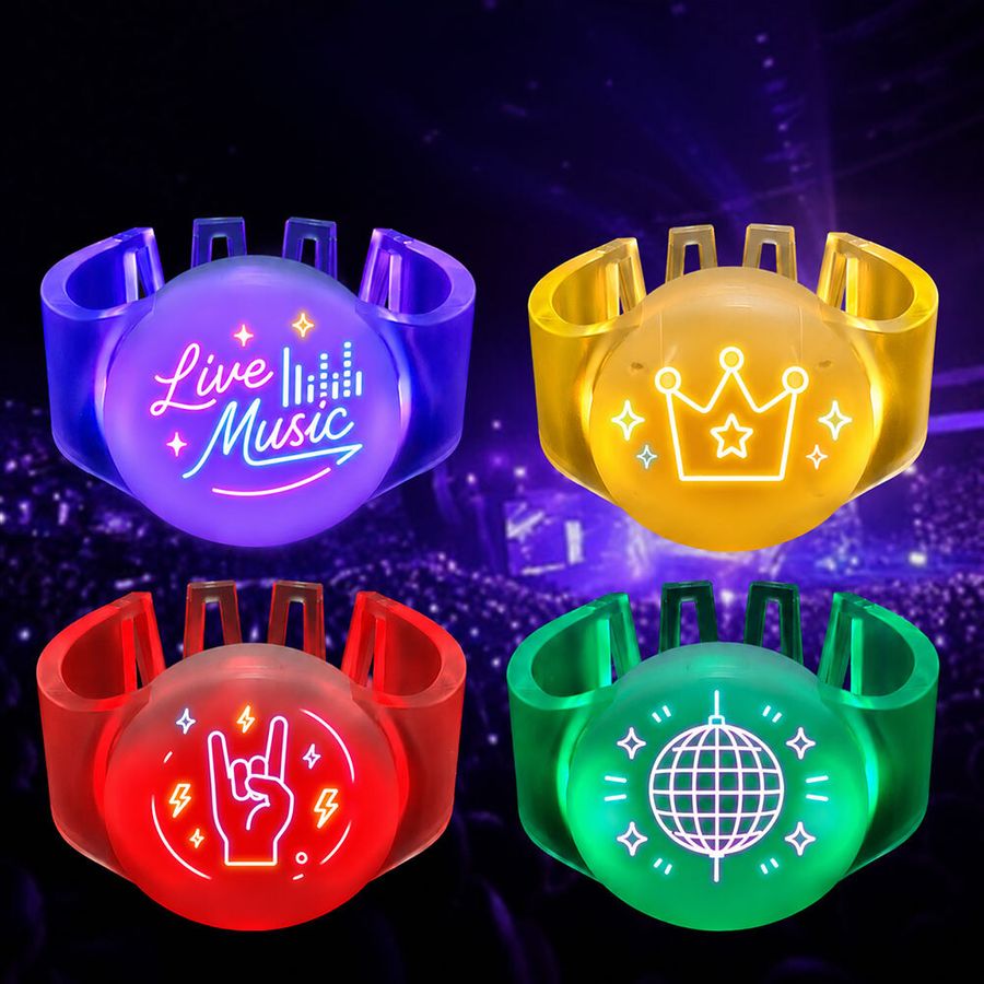 Glow Cheer Wristbands - Custom Patch Factory