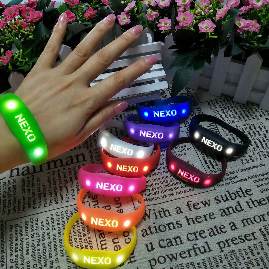 Light Up Silicone Wristbands - Custom Patch Factory