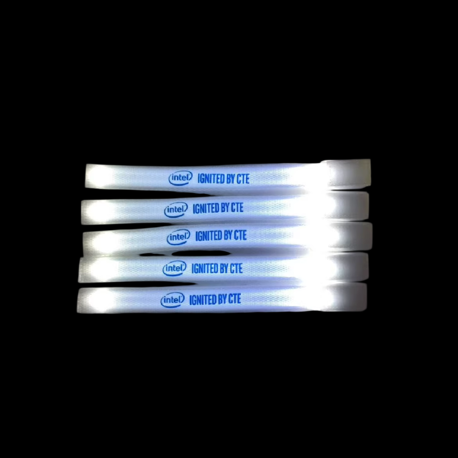 Glow Velcro Wristbands - Custom Patch Factory