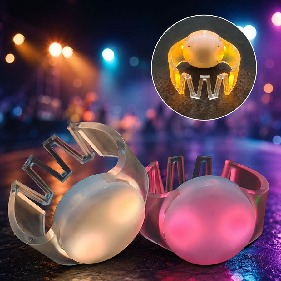 Glow Cheer Wristbands - Custom Patch Factory