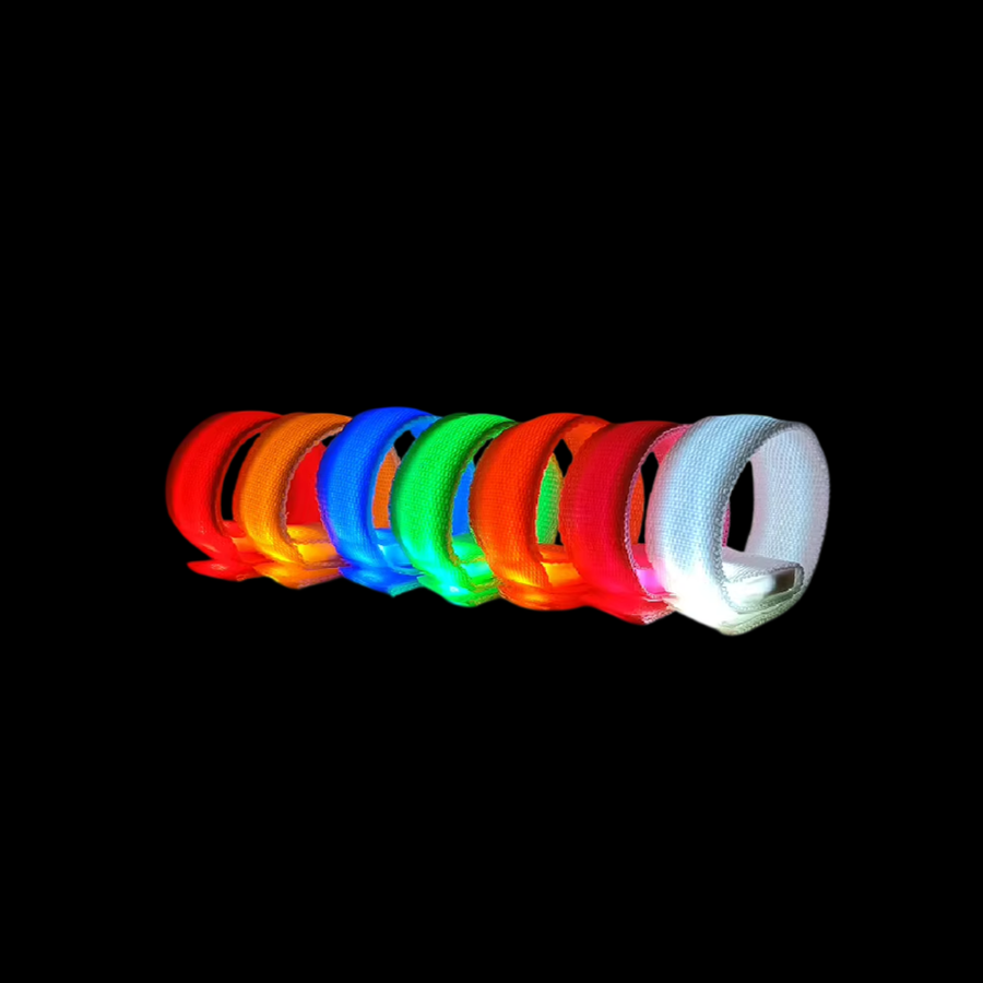 Glow Velcro Wristbands - Custom Patch Factory