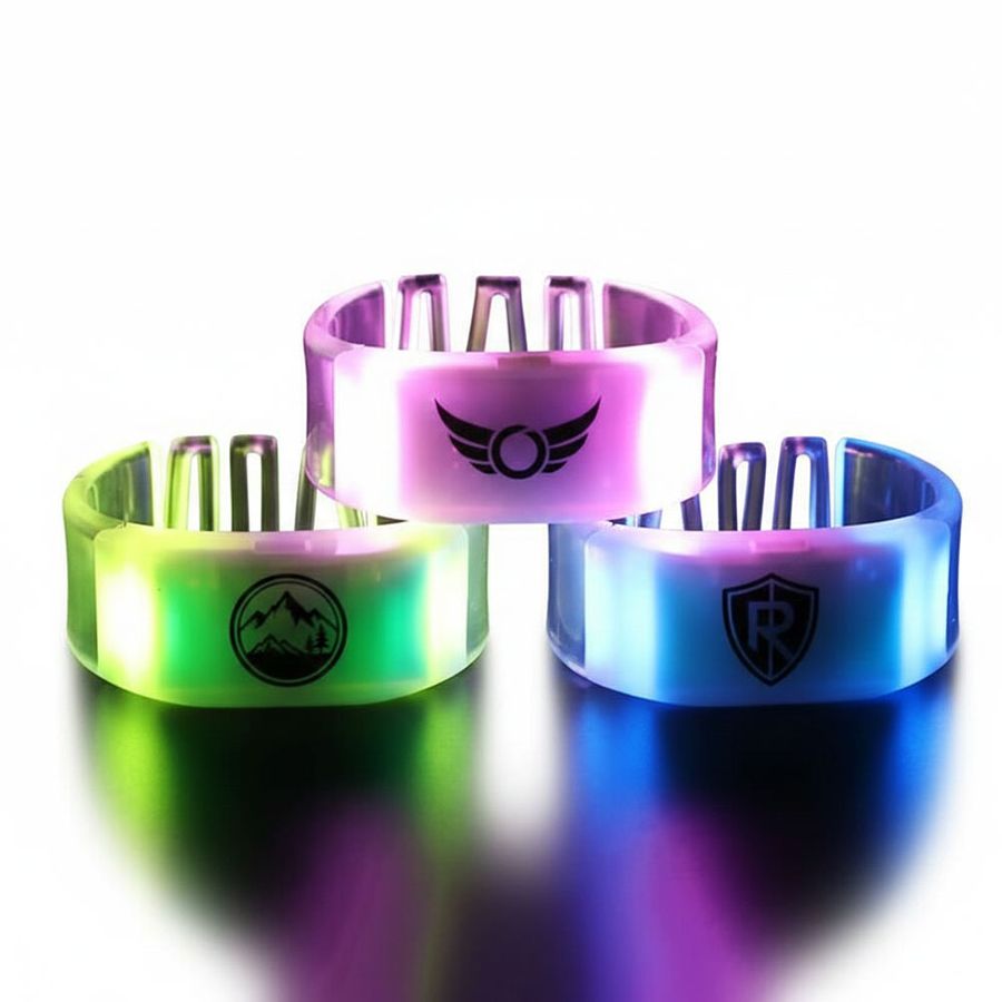 Glow Bangle Wristbands - Custom Patch Factory