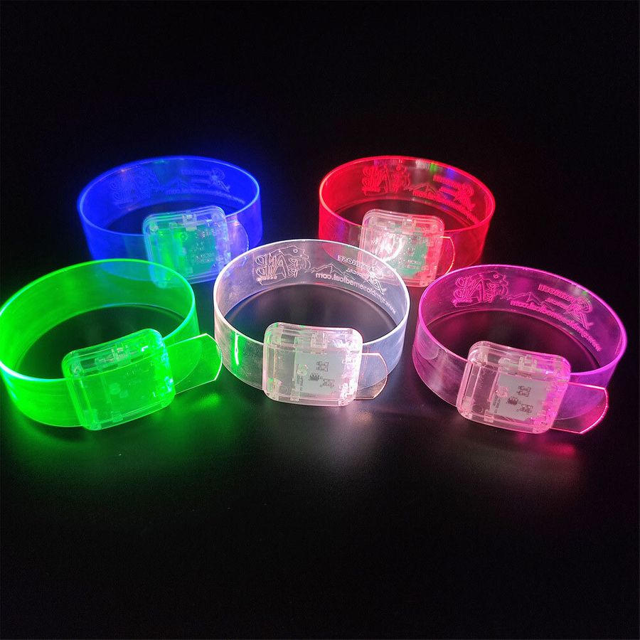 Light Up Plastic Wristbands - Custom Patch Factory