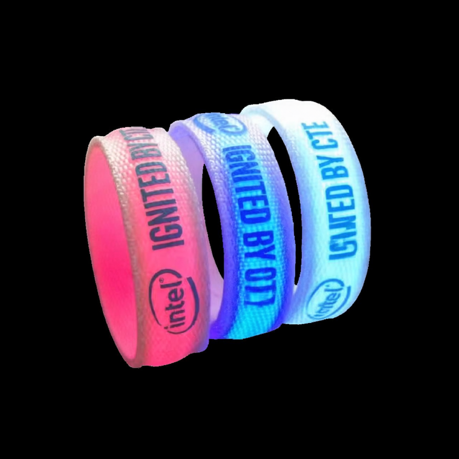 Glow Velcro Wristbands - Custom Patch Factory