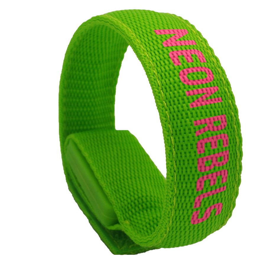 Glow Velcro Wristbands - Custom Patch Factory