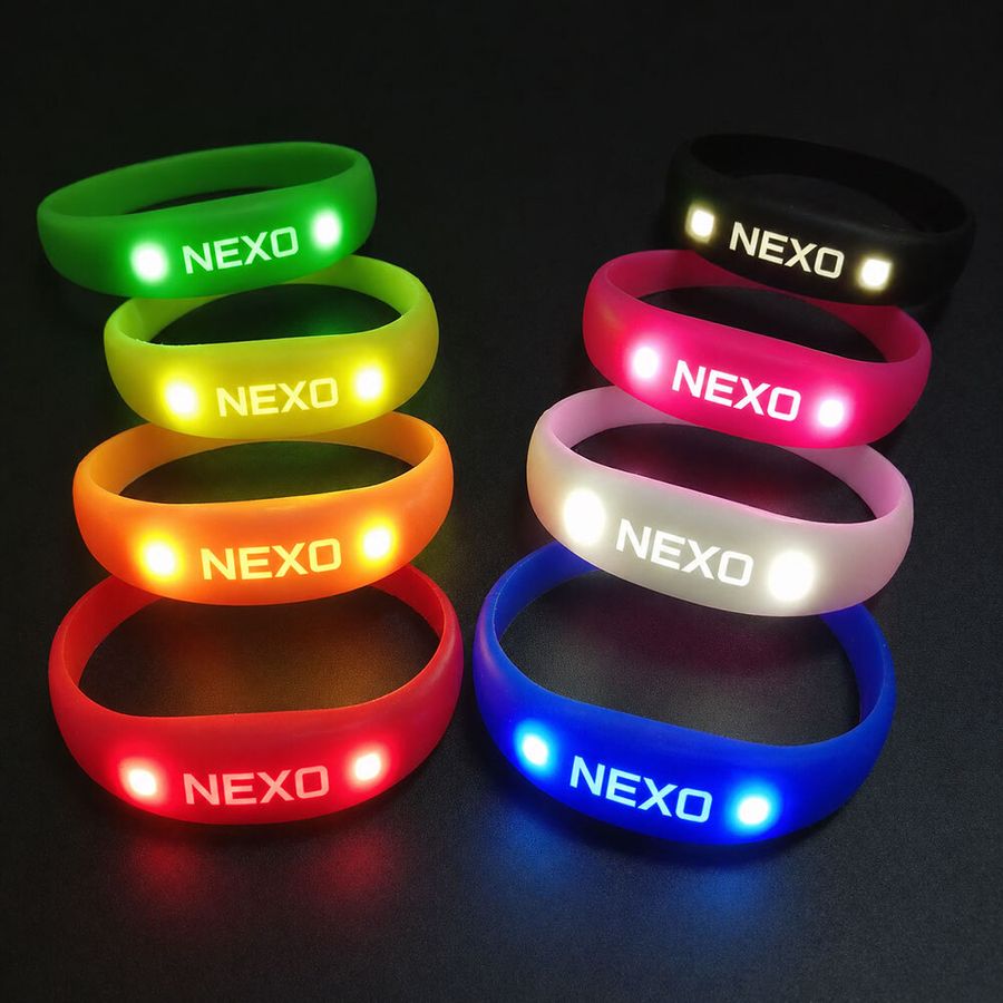 Light Up Silicone Wristbands - Custom Patch Factory