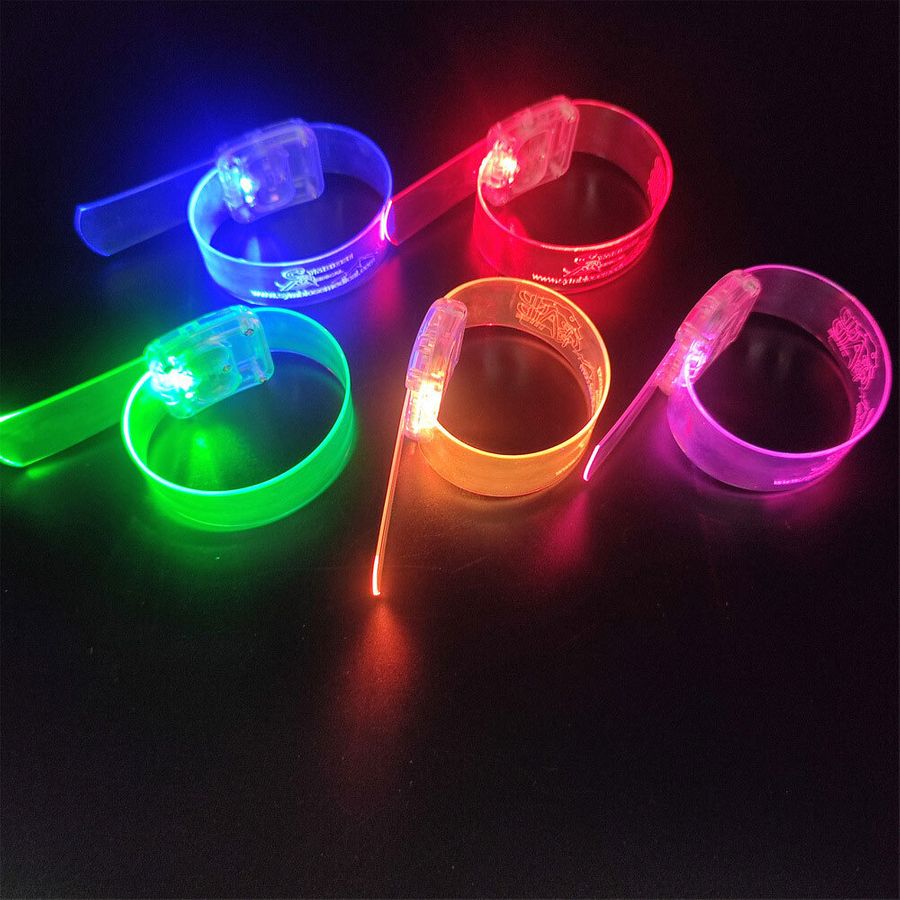 Light Up Plastic Wristbands - Custom Patch Factory