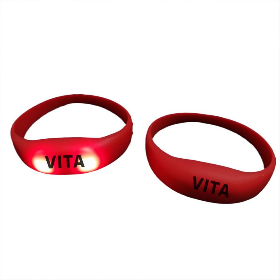 Light Up Silicone Wristbands - Custom Patch Factory