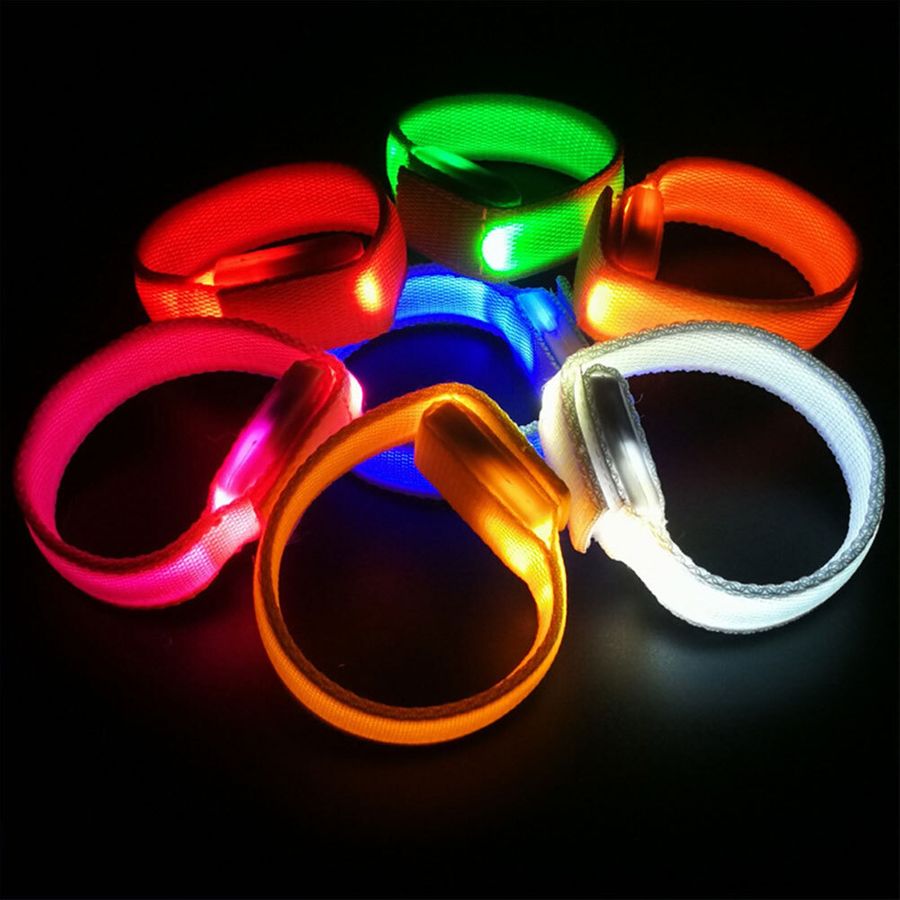 Glow Velcro Wristbands - Custom Patch Factory