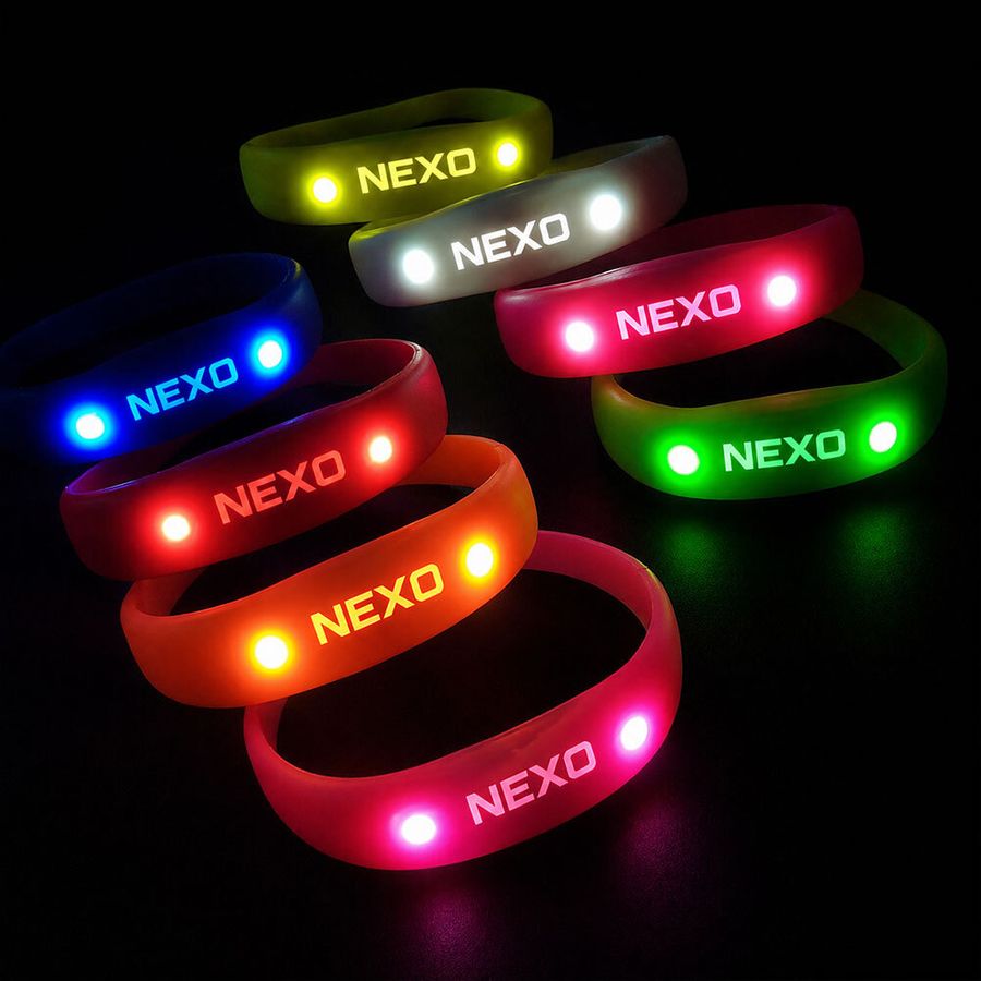 Light Up Silicone Wristbands - Custom Patch Factory