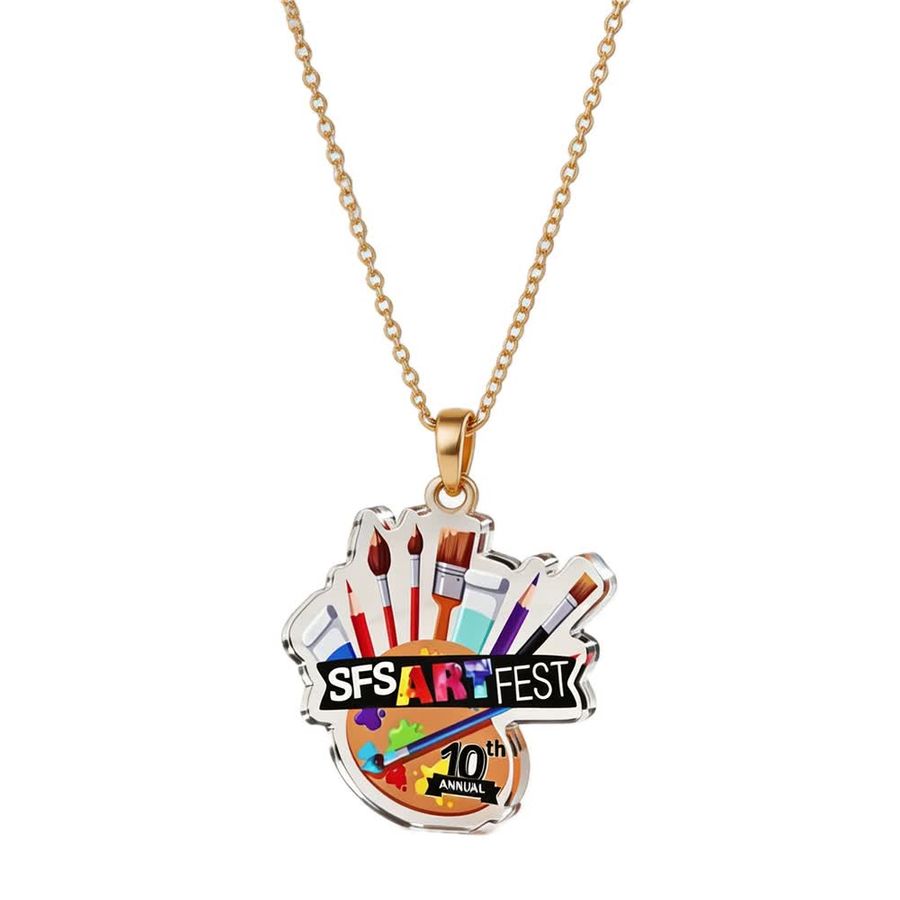 Acrylic Charm Necklaces - Custom Patch Factory