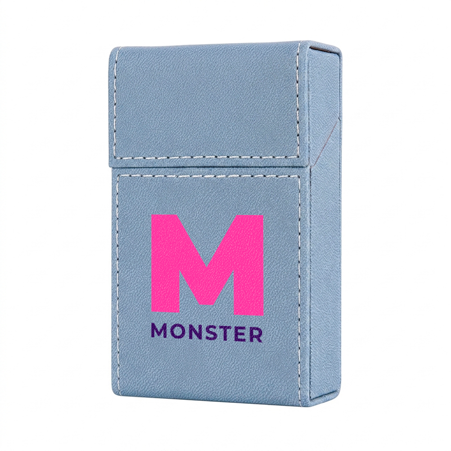 Flip Top PU Leather Full Bag Cigarette Cases - Custom Patch Factory