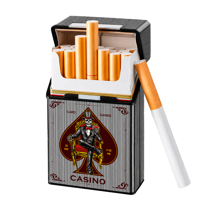 Metal Lid Cigarette Cigarette Cases - Custom Patch Factory