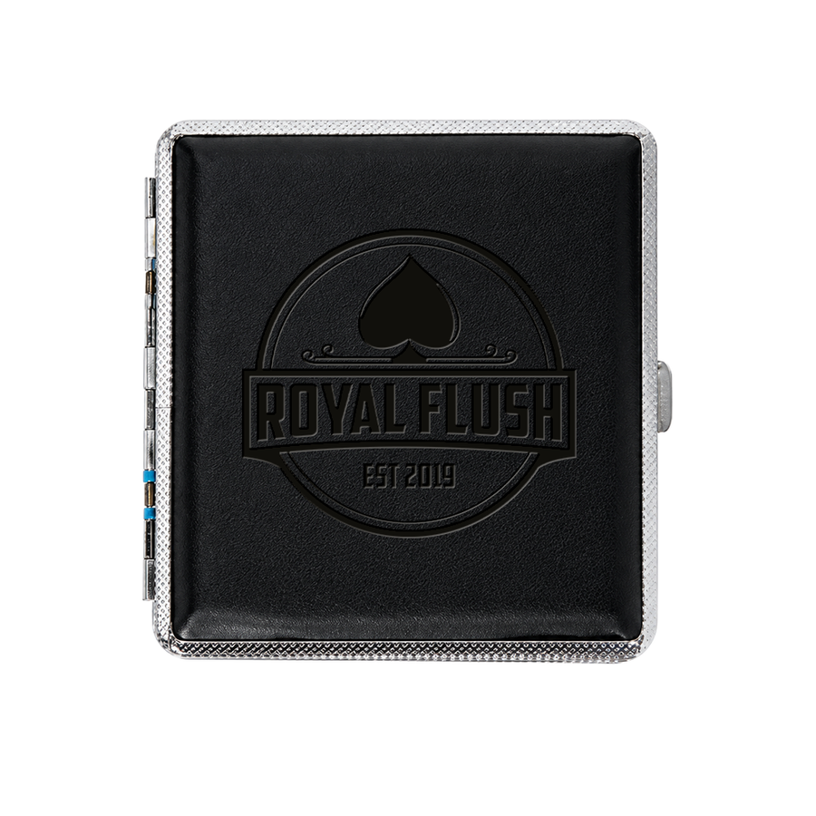 Leather Grain Metal Cigarette Cases - Custom Patch Factory