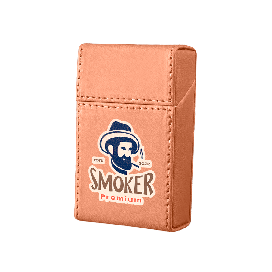 Flip Top PU Leather Full Bag Cigarette Cases - Custom Patch Factory