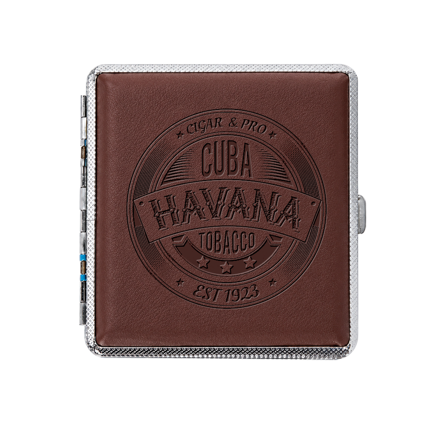 Leather Grain Metal Cigarette Cases - Custom Patch Factory