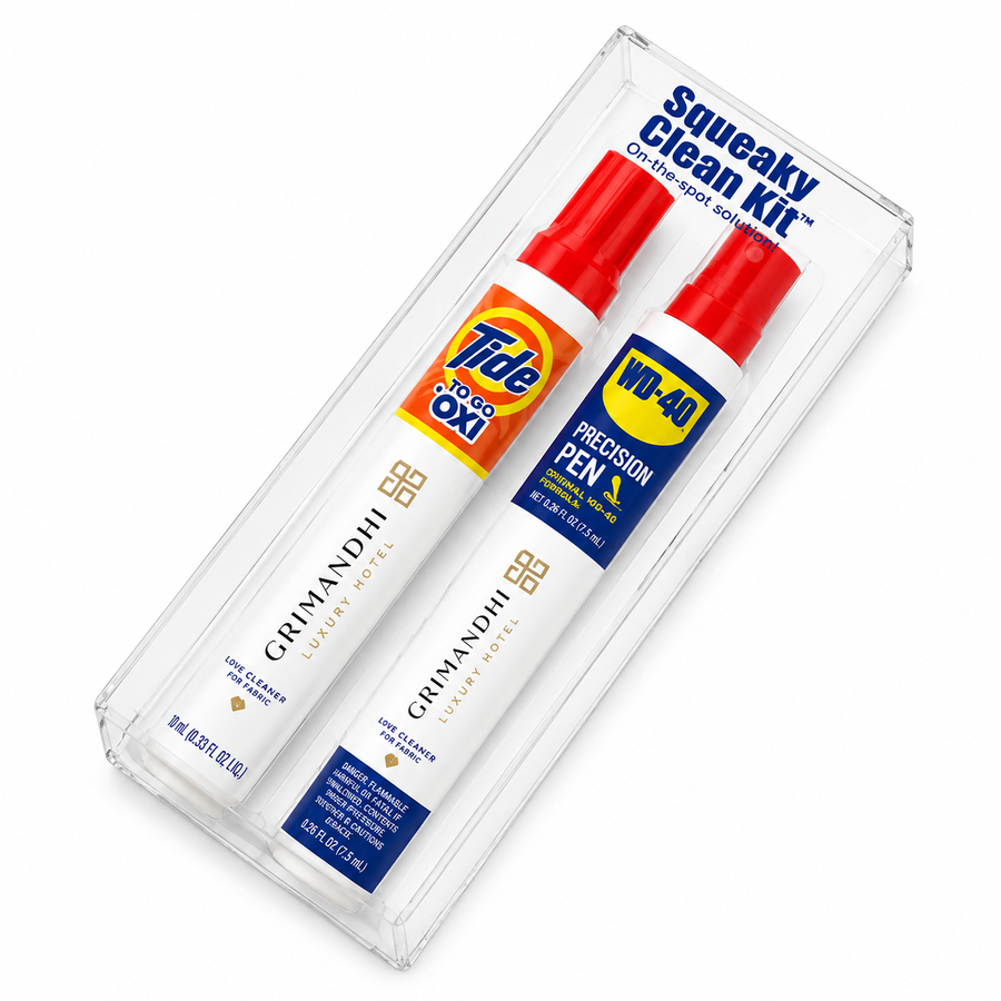 Squeaky Clean Kit - WD-40® Precision Pens and Tide® to Go + Oxi Travel Kits - Custom Patch Factory