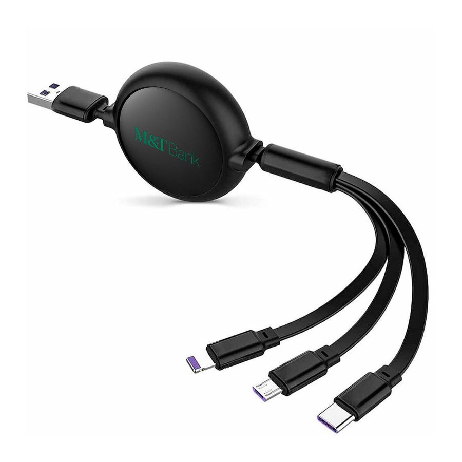 Soft Silicone 3-in-1 Charging Cables - Custom Patch Factory