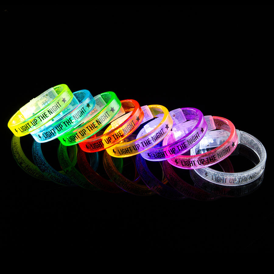 Custom Acrylic Glow Bracelets - Custom Patch Factory