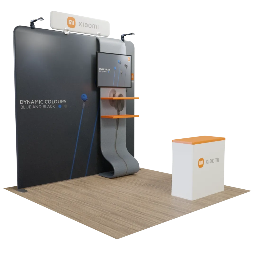 10' x 10' Straight  Media Display - Custom Patch Factory