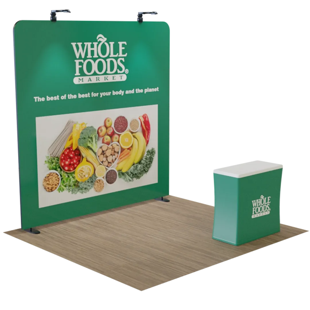 10' x 8' Straight Zip Up Display - Custom Patch Factory